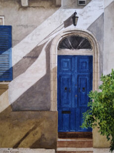 Blue Vittoriosa Door